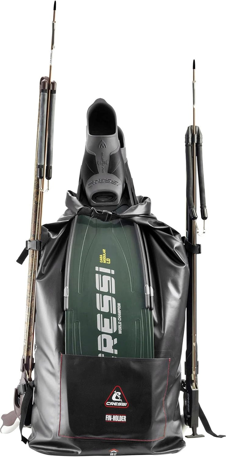 Cressi Dry Bag Gara 60 LT - Rucksack Dry Bag für Tauchflossen und Tauchmaterial, Unisex Erwachsene S