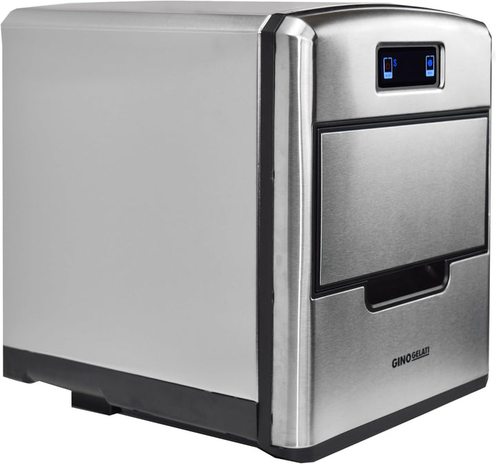 Gino Gelati GG-175W de Luxe Digitaler Edelstahl Eiswürfelbereiter Eiswürfelmaschine Icemaker