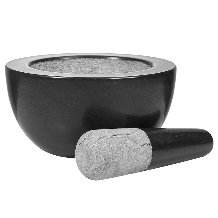 BUTLERS 2-tlg. Steinmörser Marmor - STONEHENGE - mit Stössel 16 cm, 16 cm