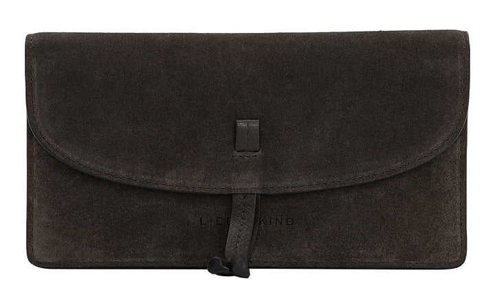 Liebeskind Damen Slam (OOS) Purse L L (HxBxT 9.4cm x 18.5cm x 2.5cm ) Dark Chocolate Suede, L (HxBxT