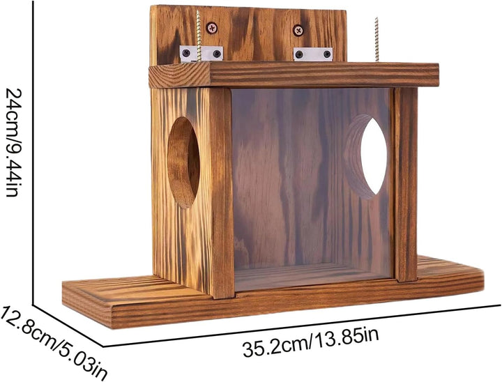 Eichhörnchen Futterhaus, Futterstation Aus Verschraubtem Massiv | Holz, Futterstation Eichhörnchen K