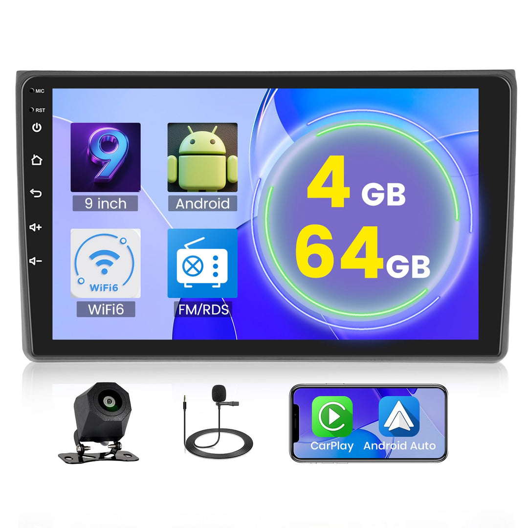 5G WiFi 4+64G Android Autoradio für Audi A4 S4 RS4 8E B6 B7 (2002-2007) / Seat Exeo (2008-2012) Wire