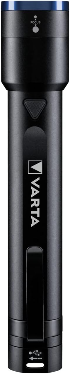 VARTA Taschenlampe LED &amp; Power Bank (2600mAh), aufladbar, Night Cutter F30R Premium Leuchte, Lampe m