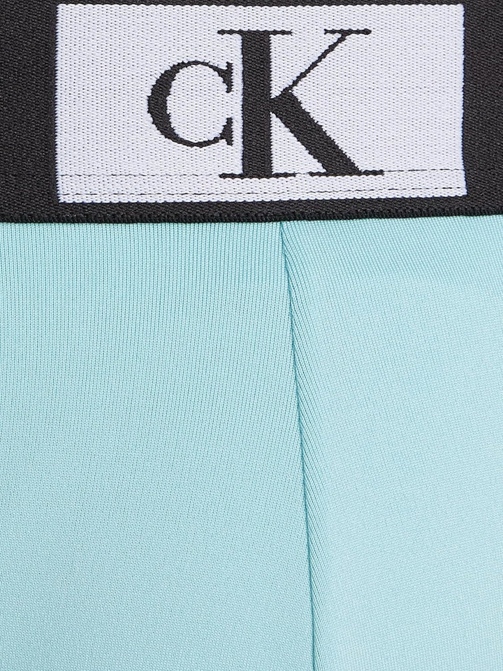 Calvin Klein Herren Low Rise Trunk 3Pk XS Blau (Aqua, Tiny Tree Frg Prt_ Aqua, Mlch), XS Blau (Aqua,