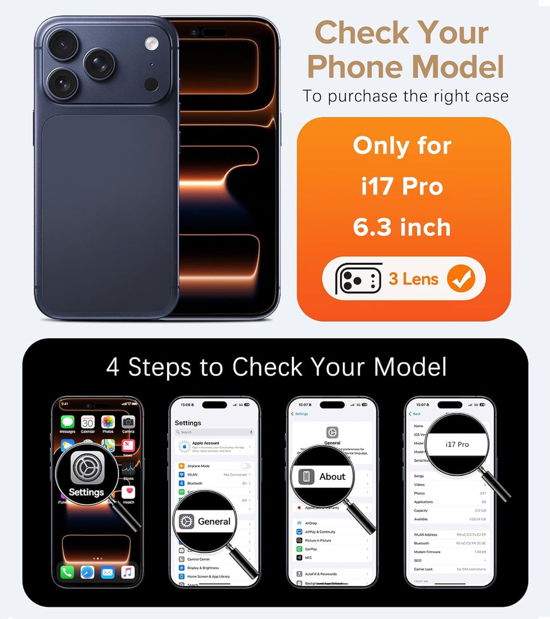 sqgylgl Ultradünne Hülle für iPhone 17 Pro 5G, Extrem Dünn Matte Finish Handyhülle PC Schale [Anti-F