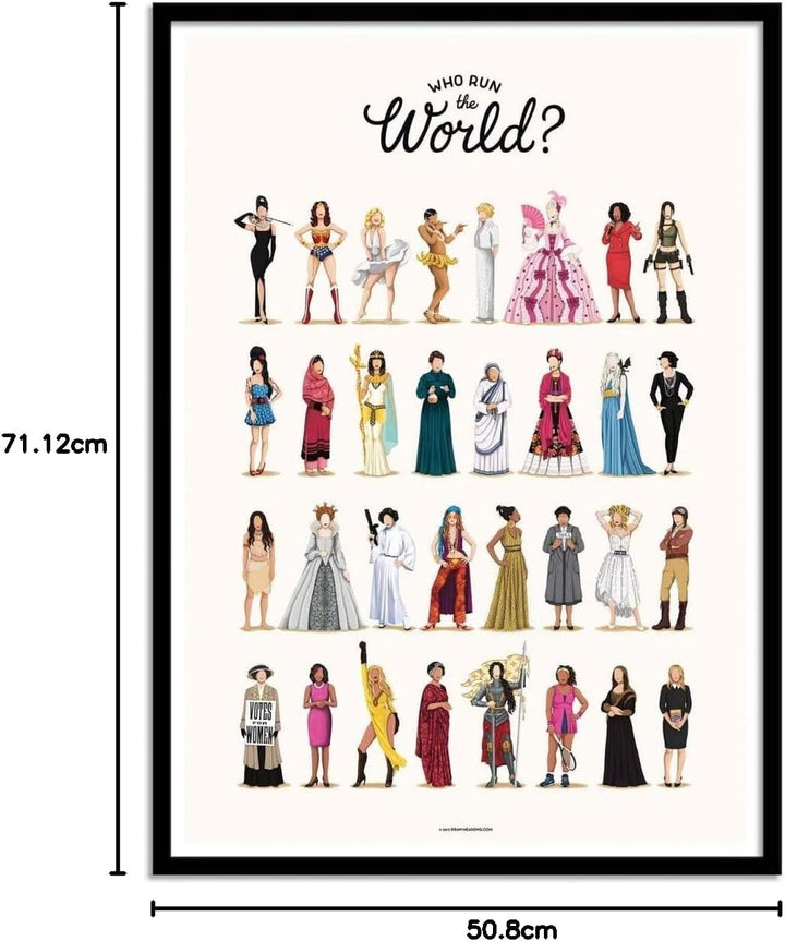 Wall Editions Art-Poster - Run The World - Nour Tohme