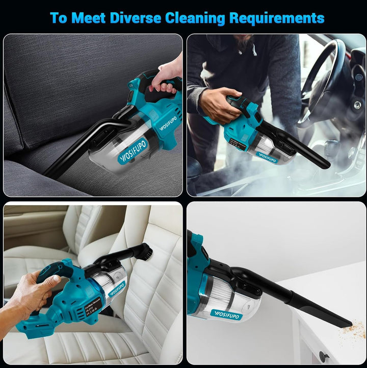 Akku Staubsauger für Makita 18V Akkus,20000Pa Leichter Staubsauger mit HEPA-Filter,5in1 Handstaubsau