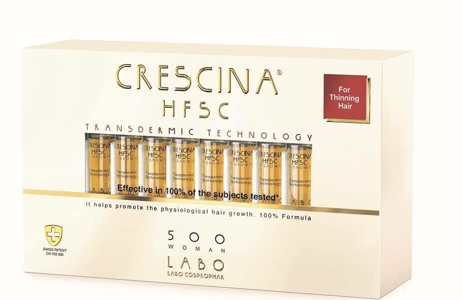 Crescina HFSC Transdermic Technology Physiologisches Haarwachstum 500 Frauen 20 Fläschchen