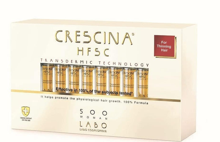 Crescina HFSC Transdermic Technology Physiologisches Haarwachstum 500 Frauen 20 Fläschchen