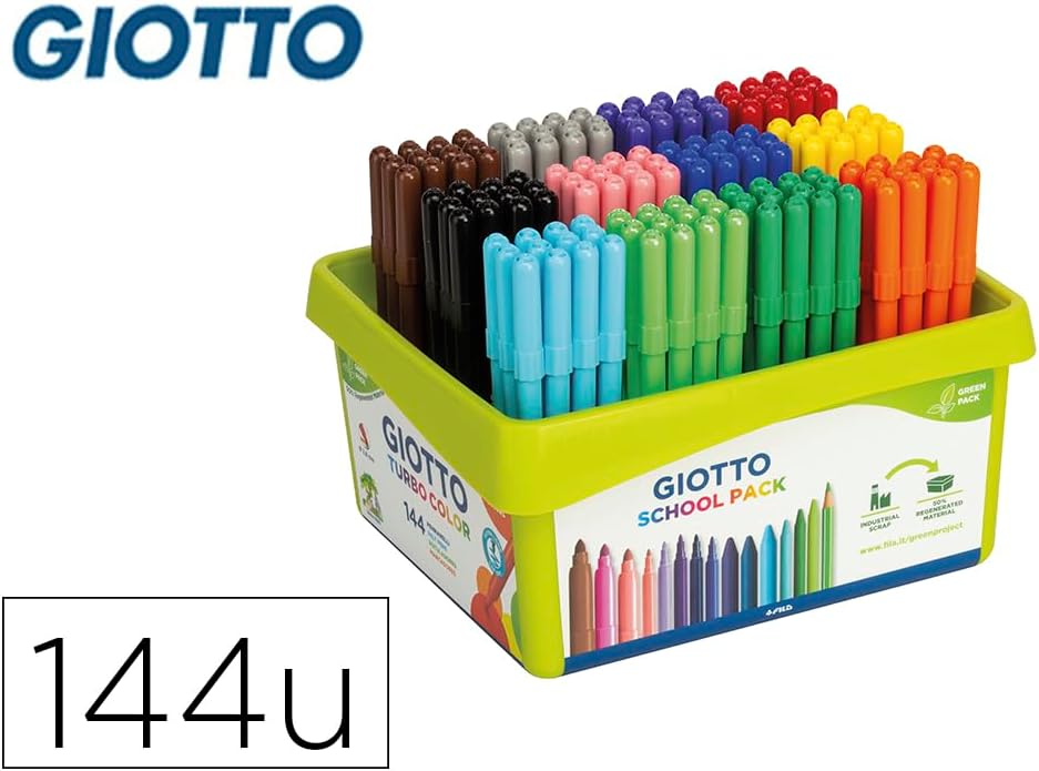 GIOTTO 523800 – Filzstifte mit 144 Stück einzeln, einzeln