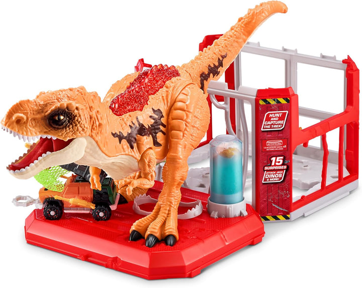 ROBO ALIVE Dino Escape Serie 1 von ZURU, batteriebetriebenes Roboterspielzeug mit Leuchteffekt, T-re