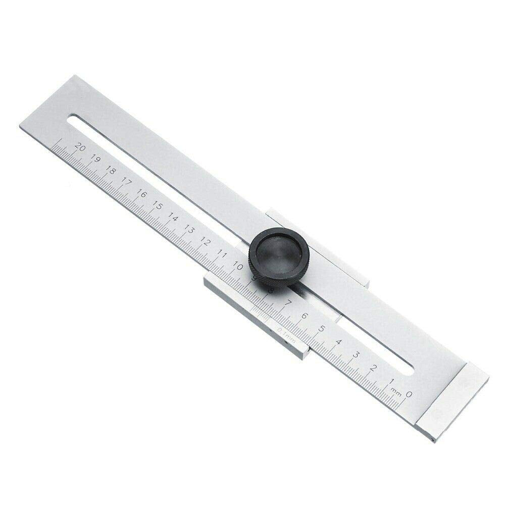 Edelstahl-Lineal, SENRISE Edelstahl-Lineal, Metall-Lineal, Markiermesser, Schneid-Schaber, Lineal fü