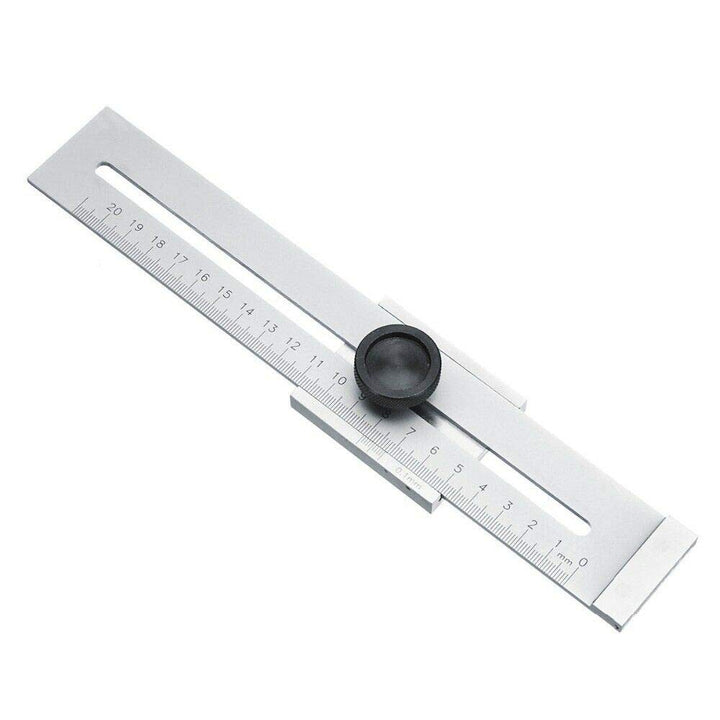 Edelstahl-Lineal, SENRISE Edelstahl-Lineal, Metall-Lineal, Markiermesser, Schneid-Schaber, Lineal fü