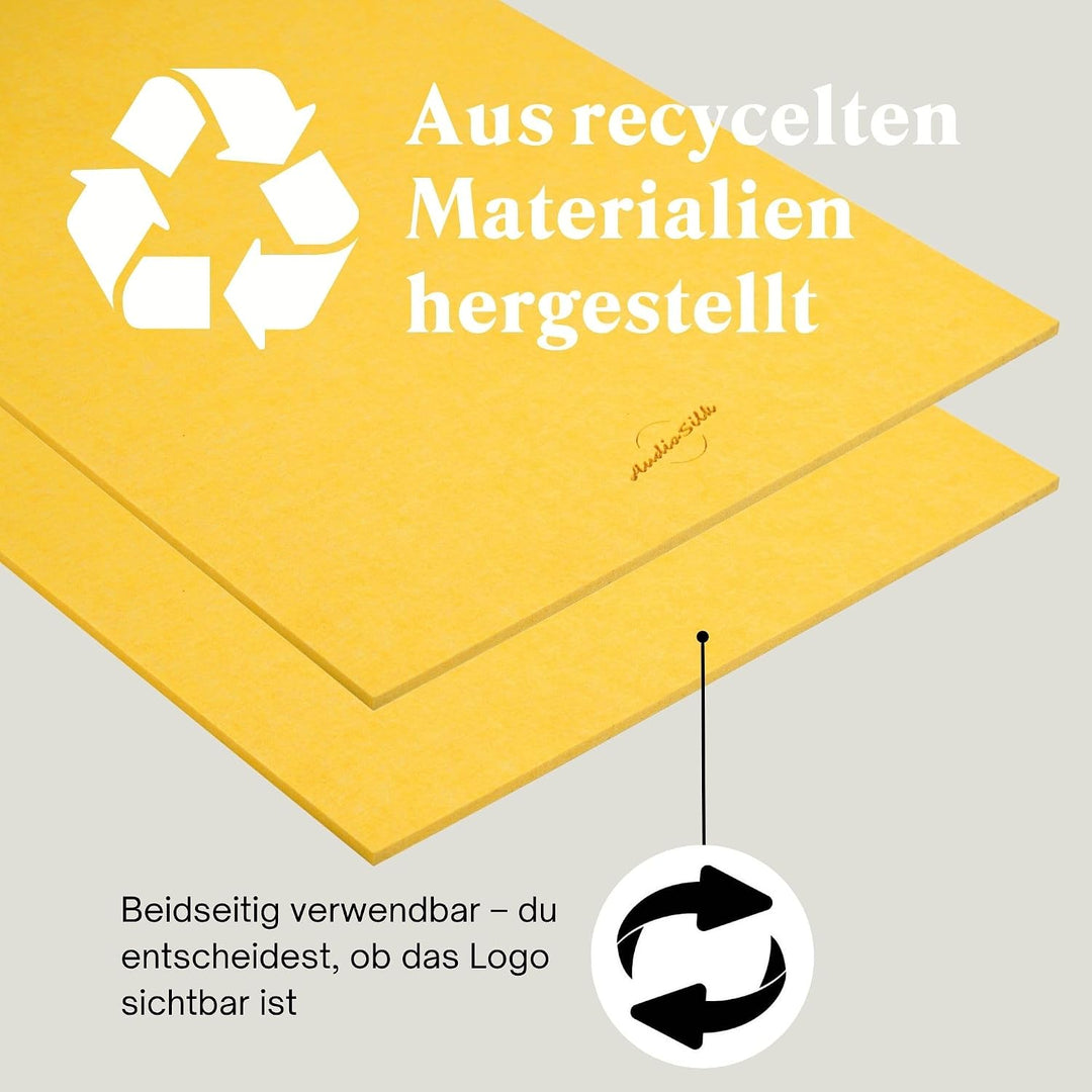 Akustikpaneele Schallabsorber, 2er-Set, gross, 116 x 58 cm, Mittelgrau 2er-Set Mittelgrau, 2er-Set M