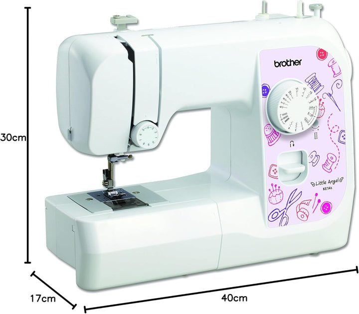Brother KE14S Little Angel - Nähmaschine mit Fingerschutz (14 Stiche)