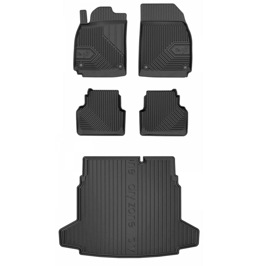 Satz Fussmatten und Gummimatte für SAAB 9-3 II YS3F 2002-2011