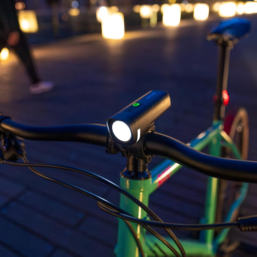 SIGMA Aura 40 | LED Fahrradlicht mit 40 LUX & USB-C | StVZO zugelassenes Vorderlicht mit 2 Leuchtmod