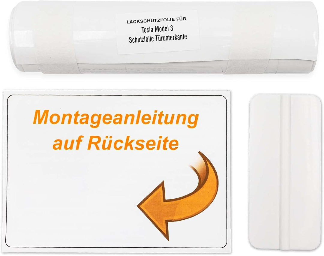 Tesvolution® Steinschlag Schutzfolie Tesla Model 3 - Schweller - Lackschutzfolie selbstklebend und t