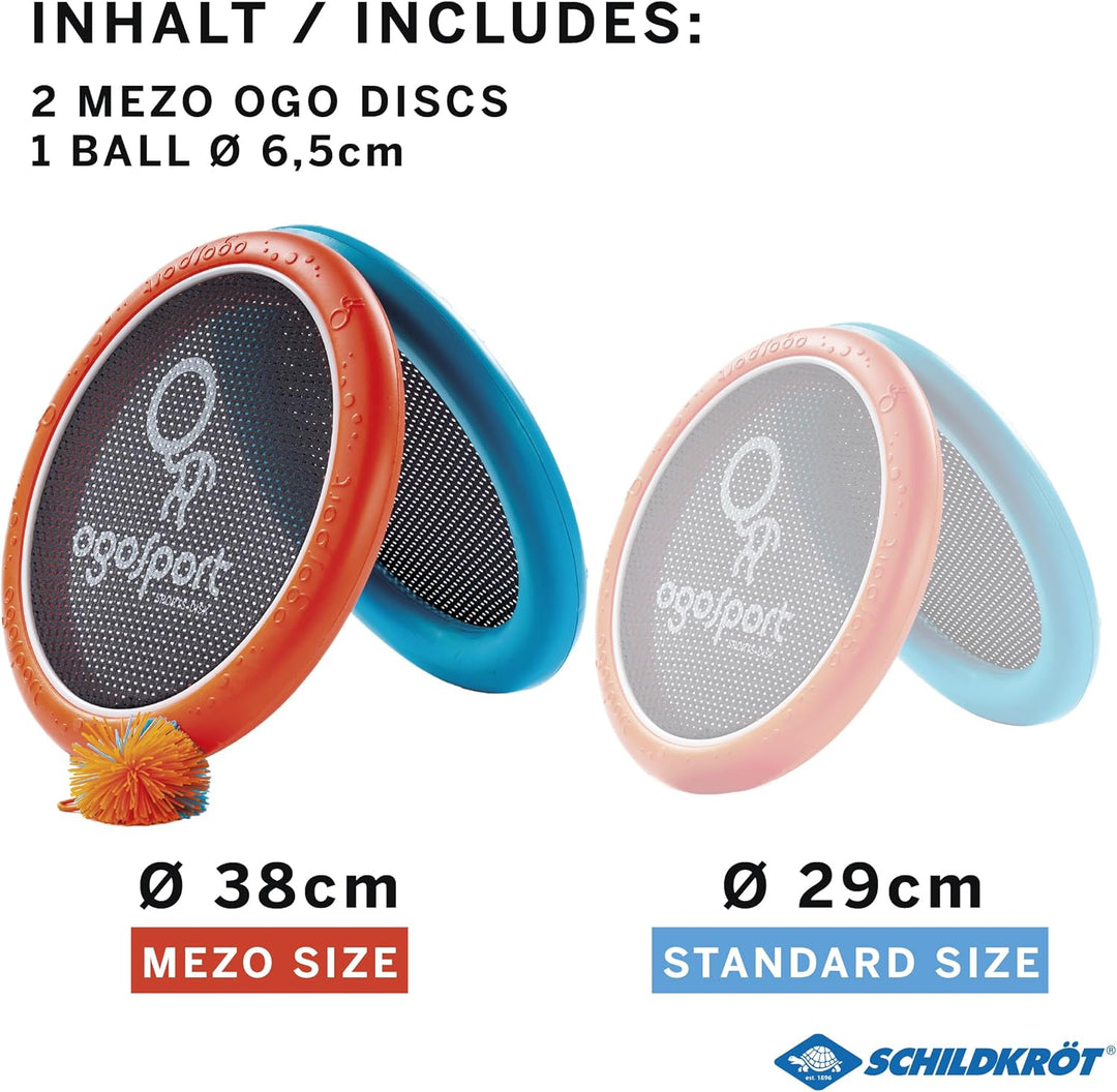 Schildkröt® Ogo Sport Set Mezo, 2 extra grosse Ogo Softdiscs Ø38cm, 1 Ball, der beliebte Spiel-Klass