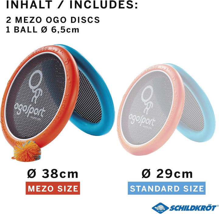 Schildkröt® Ogo Sport Set Mezo, 2 extra grosse Ogo Softdiscs Ø38cm, 1 Ball, der beliebte Spiel-Klass