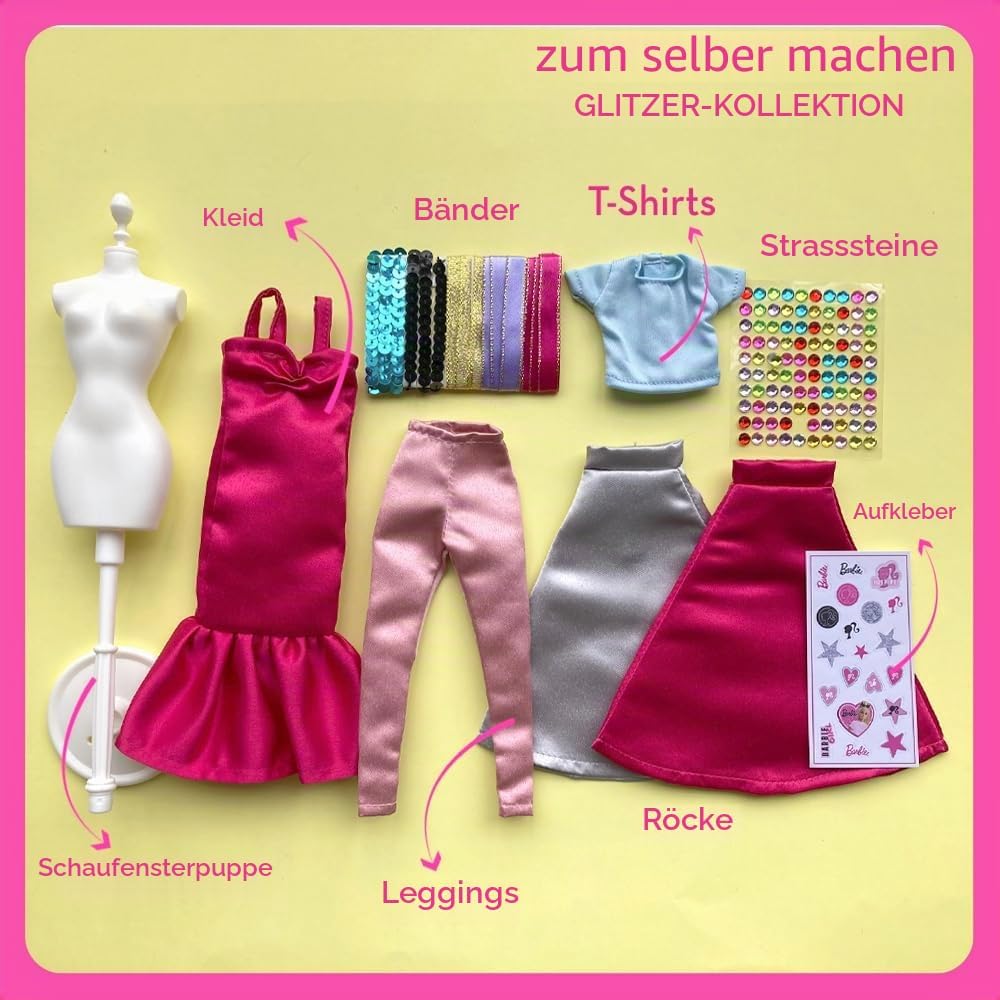 Barbie Make Your Own Outfit - Sparkle Collection 12-calowy, 12-inch (Sparkle Collection)