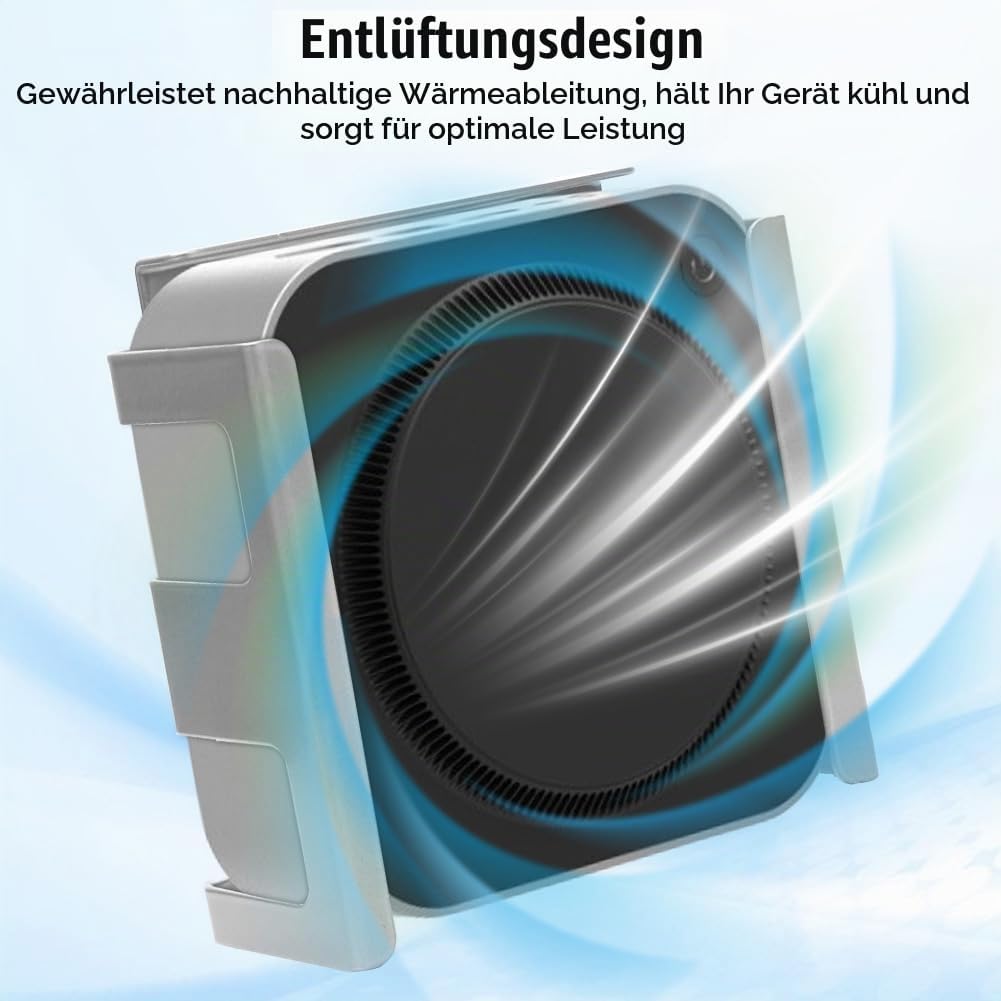 Untertischhalterung Halterung für Mac mini M4/M4 Pro, Platzsparend Kohlenstoffstahl Halterung Unter