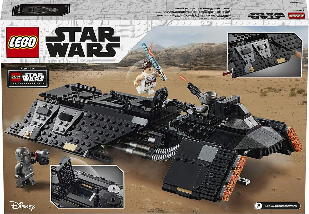 LEGO 75284 Star Wars Transportraumschiff der Ritter von Ren, Bauset mit Rey Minifigur