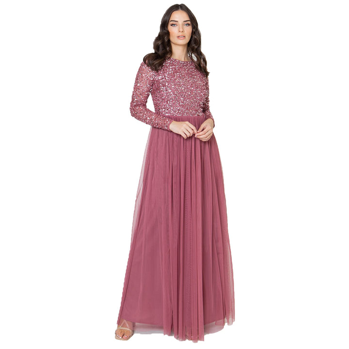 Maya Deluxe Damen Bridesmaid Dress Desert Rose 36, Desert Rose 36