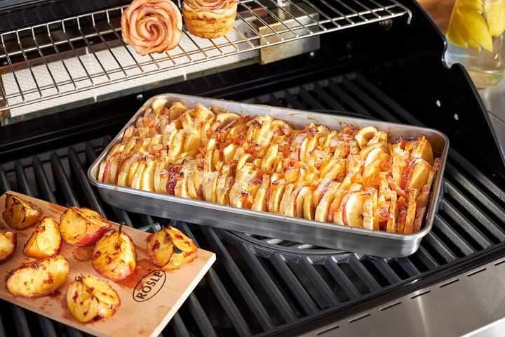 RÖSLE Aromaplanke Zedernholz 2-tlg., Hochwertige Zedernholzplanken für Holzaroma im Grillgut, mehrfa