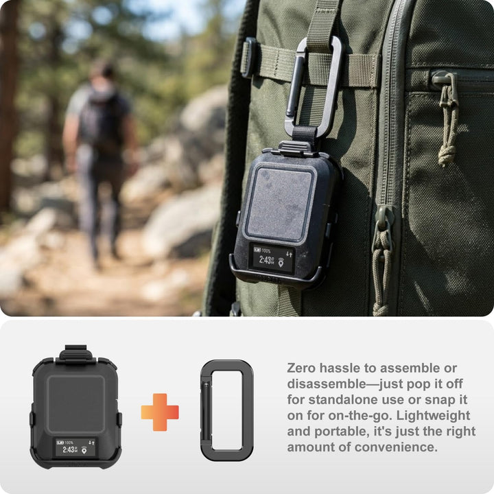 TUSITA Rucksack Halterung Zubehör Kompatibel mit Garmin GPS Handhelds,inReach Messenger Plus 010-118