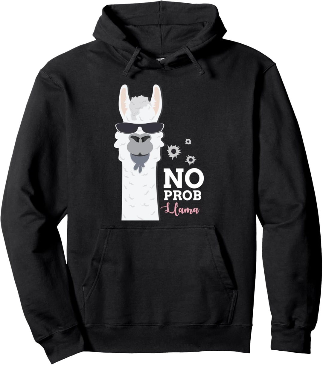 No Prob Llama - Cooles Lama mit Sonnenbrille, Alpaka, Lama Pullover Hoodie