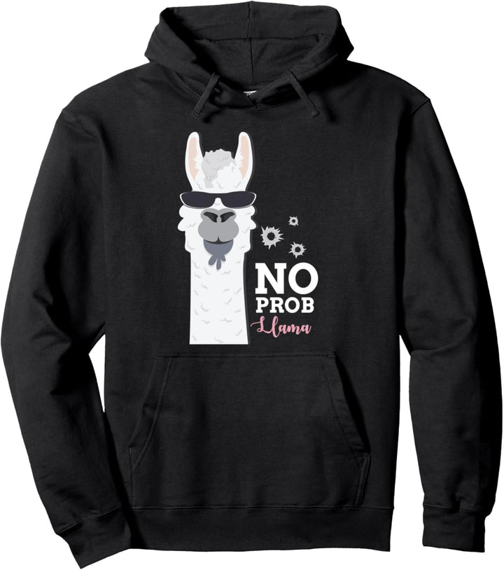 No Prob Llama - Cooles Lama mit Sonnenbrille, Alpaka, Lama Pullover Hoodie