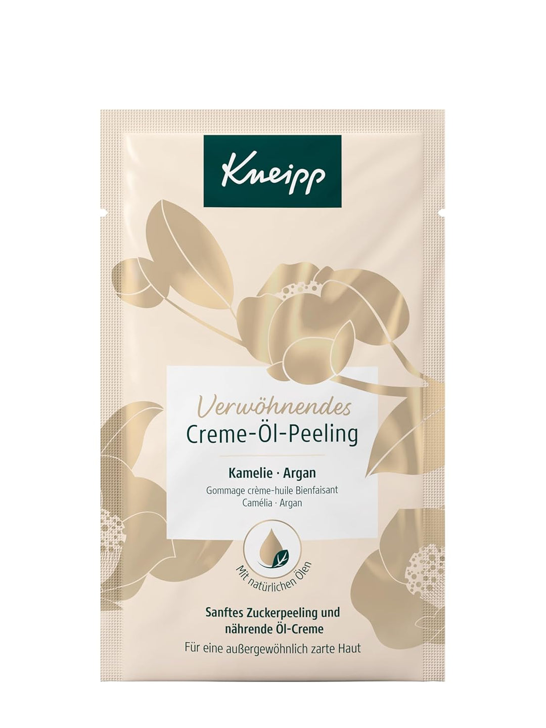 Kneipp Verwöhnendes Creme-Öl-Peeling - Körperpeeling mit wertvollem Arganöl und feinen Zuckerkristal