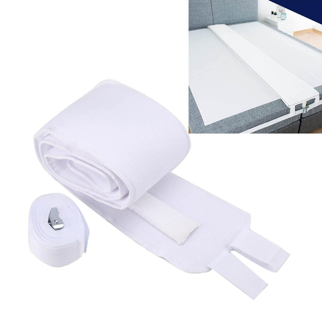 QAVODB Liebesbrücke für Matratzen mit Spanngurt 180x20cm Matratzenverbinder und 5cm Metallschnalle f