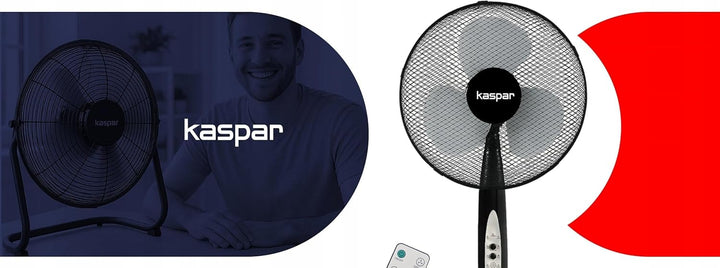 Kaspar Ventilator Standventilator mit Fernbedienung mit 3 Windgeschwindigkeiten Oszillationsfunktion