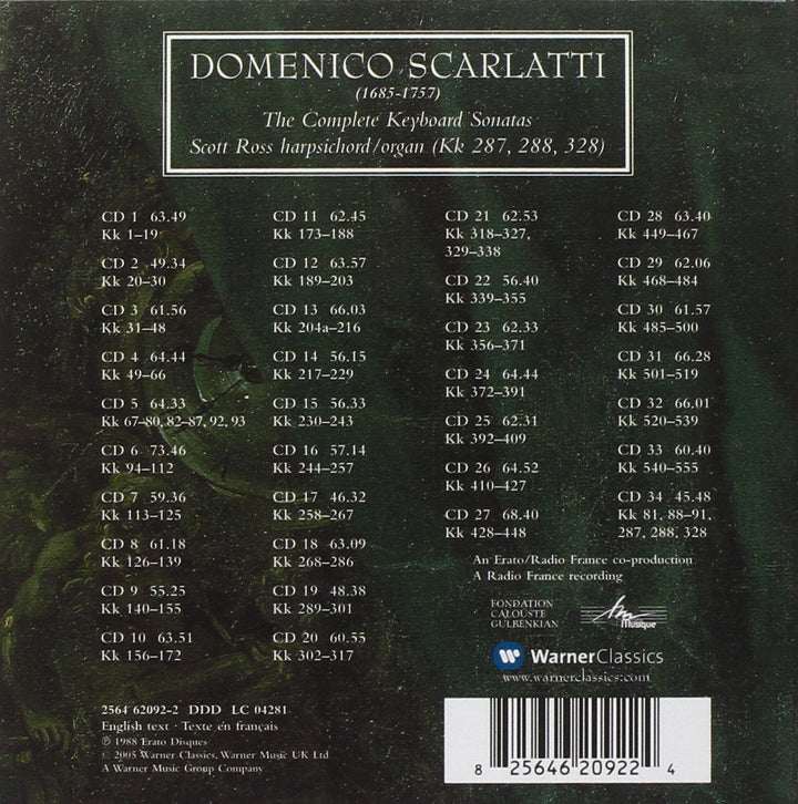 Scarlatti: The Keyboard Sonatas, Audio-CD