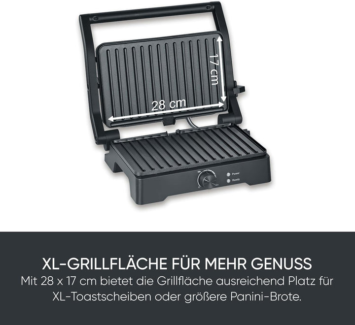 SEVERIN MultiGrill XL, hochwertige Keramikbeschichtung, grosse Grillfläche, PFAS-freie Grillplatten,