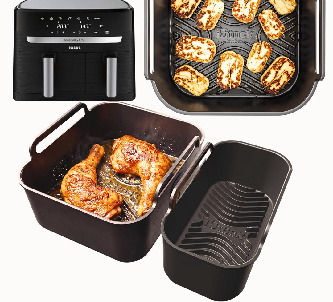 AirFlow Pro™ Tefal Easy Fry 8,3L Silikonform Heissluftfritteuse Zubehör | 2 Stück Silikoneinsatz (2