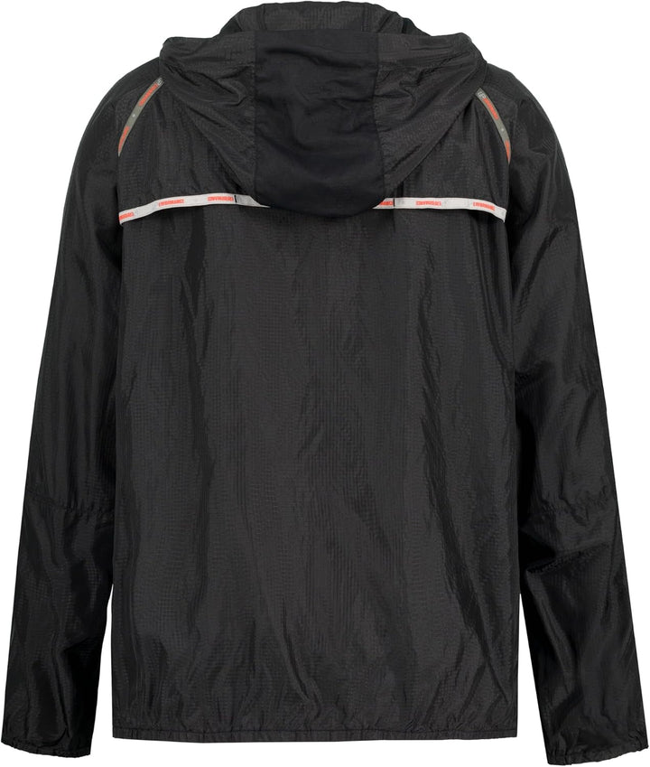 Ulla Popken Damen Leichte Funktionsjacke, Tapes, Wasserabweisend Jacken 42-44 Schwarz, 42-44 Schwarz
