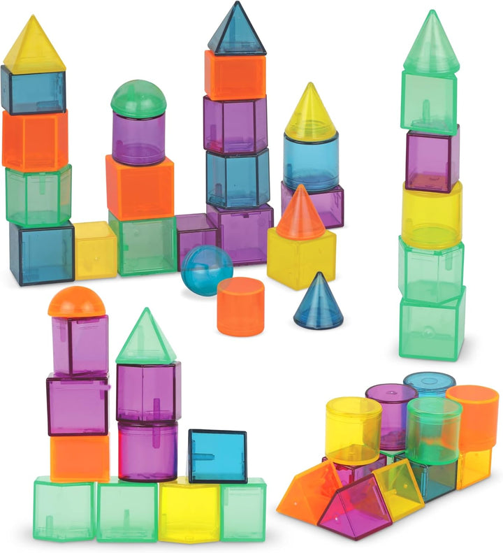 Learning Resources Stem Explorers GeoShape Challenge, Lernspiel mit geometrischen Formen, 3D, 50 Stü