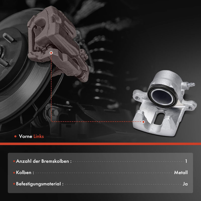 Frankberg Bremssattel Bremszange Vorderachse Links Kompatibel mit MX-5 I NA 1.6L 1.8L 1993-1998 MX-5