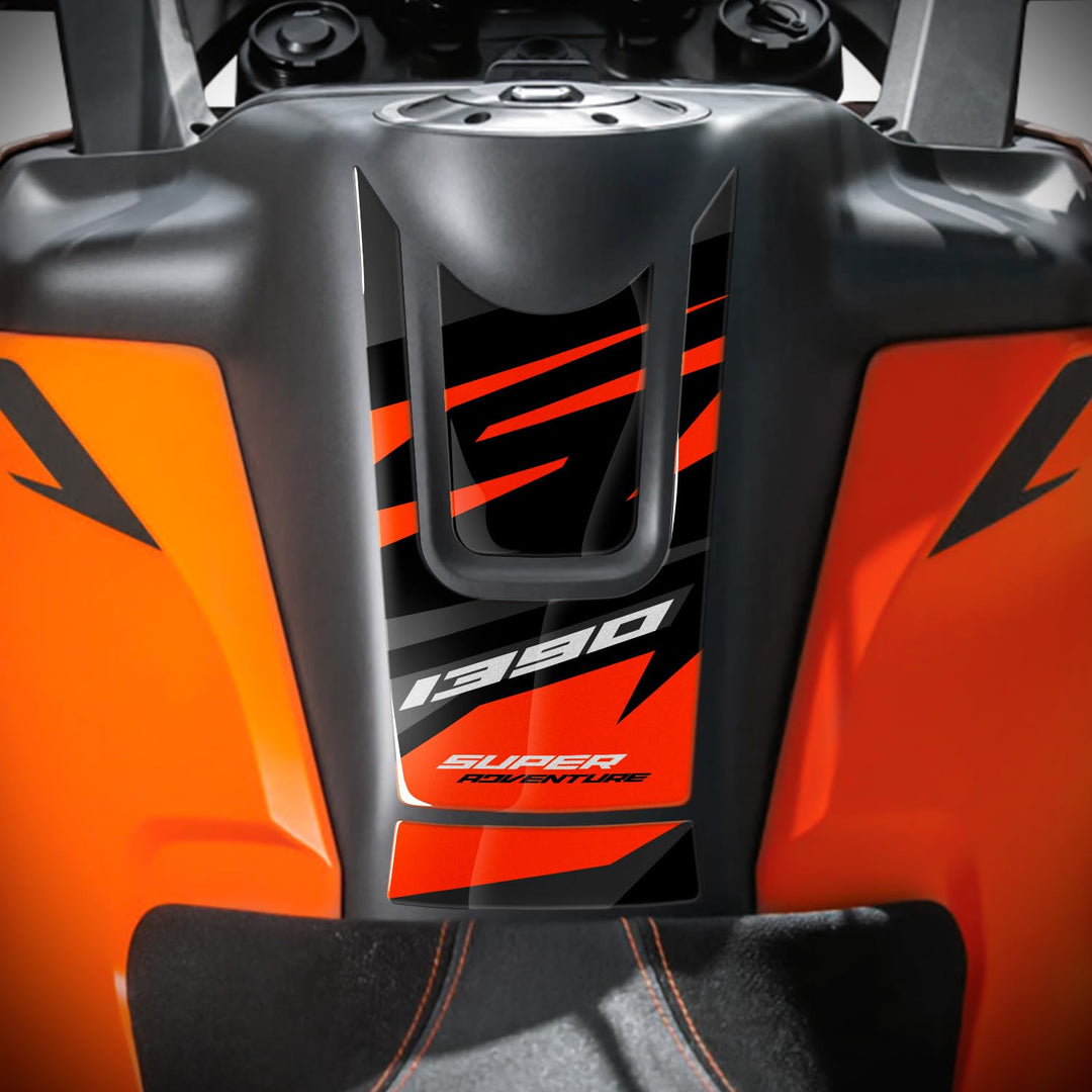 Az Graphishop Tankpad 3D Harz kompatibel mit KTM 1390 Super Adventure S 2025-2026 Schutz vor Stössen