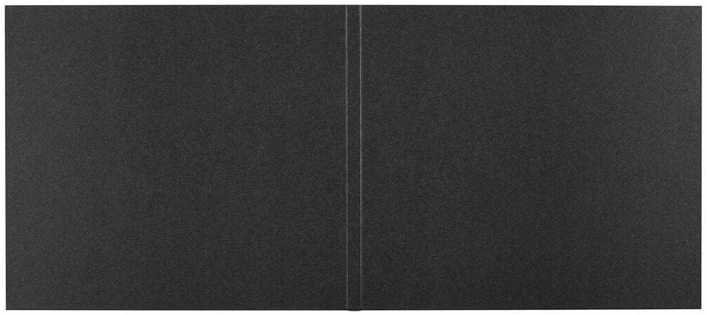 CD Hülle mit 2 Schlitzen, schwarz, Karton - 10er Pack