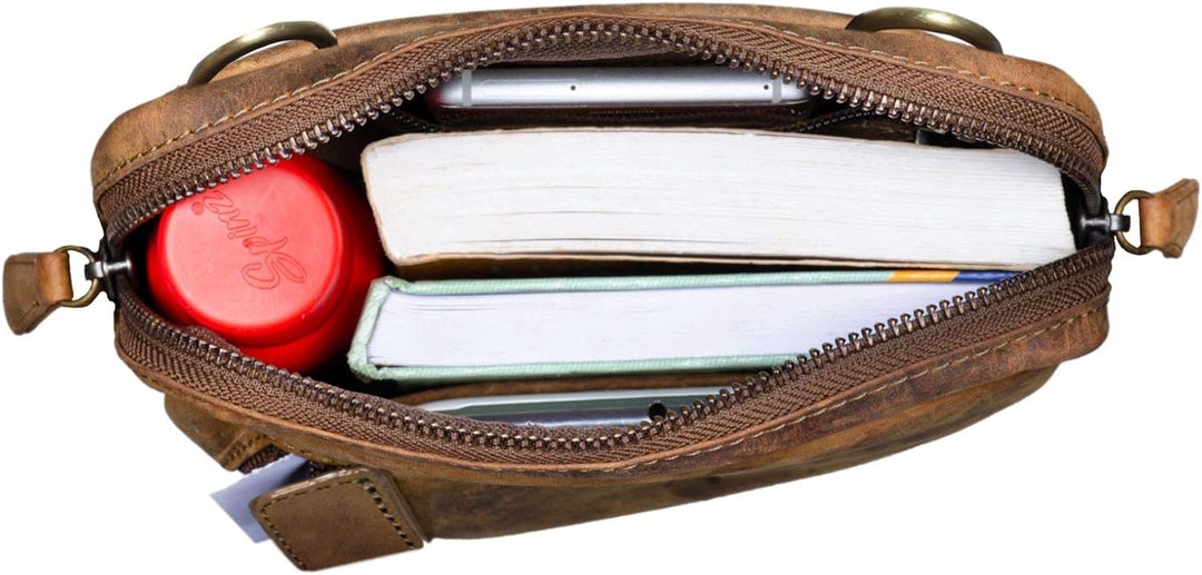 STILORD 'John' Kleine Herren-Tasche Ledertasche Vintage 8,4 Zoll Tablettasche Umhängetasche Männer S