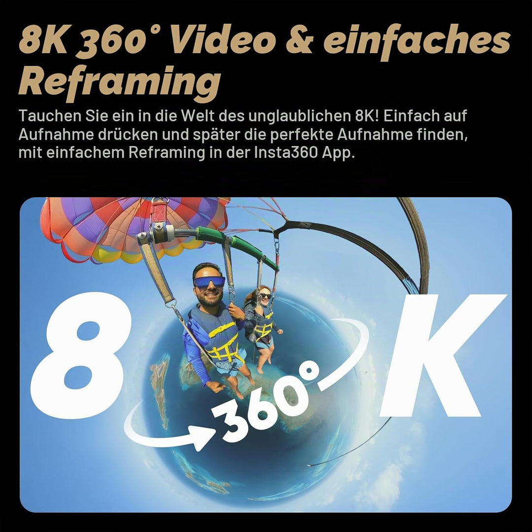Insta360 X4 Peter McKinnon Edition – wasserdichte 8K 360°-Action-Cam, 4K Weitwinkelvideos, Unsichtba