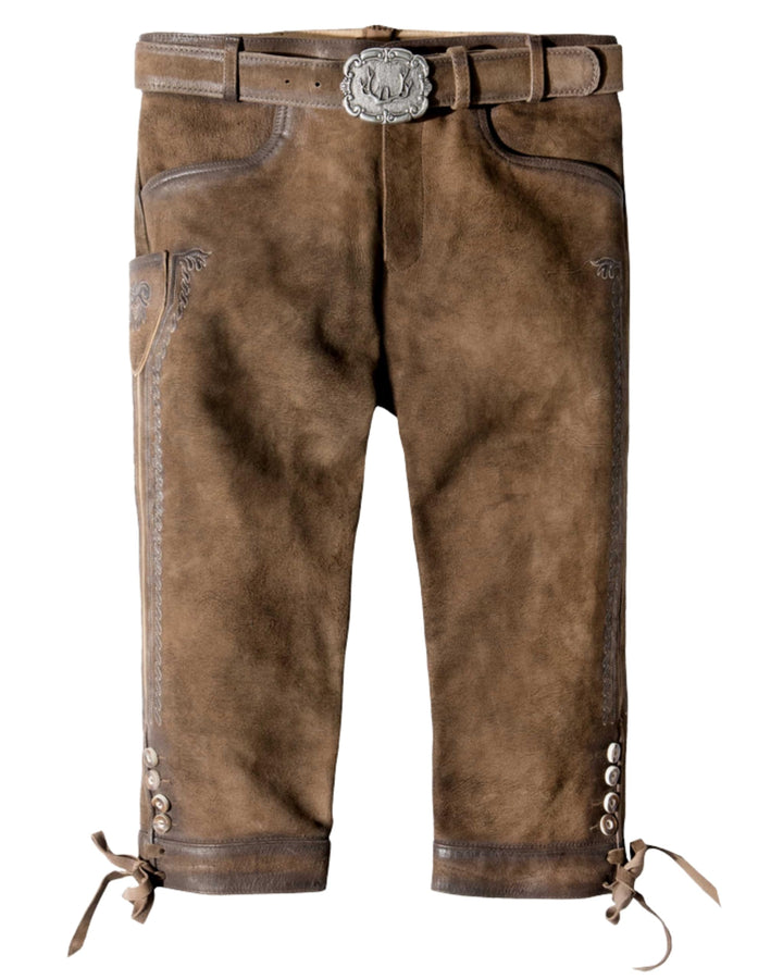 Stockerpoint Siggi2 Herren Trachtenlederhose, Havanna Gespeckt