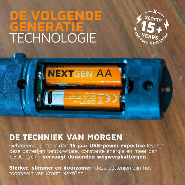 Xtorm NextGen AA Batterien Wiederaufladbar mit USB-C - 4 Pack