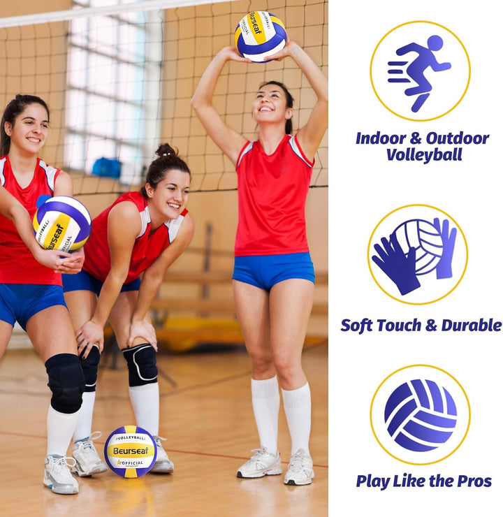 Volleyball, Soft Touch Beach Volleyball, Sports Volleyball, offizielle Grösse 5 Indoor &amp; Outdoor Vol