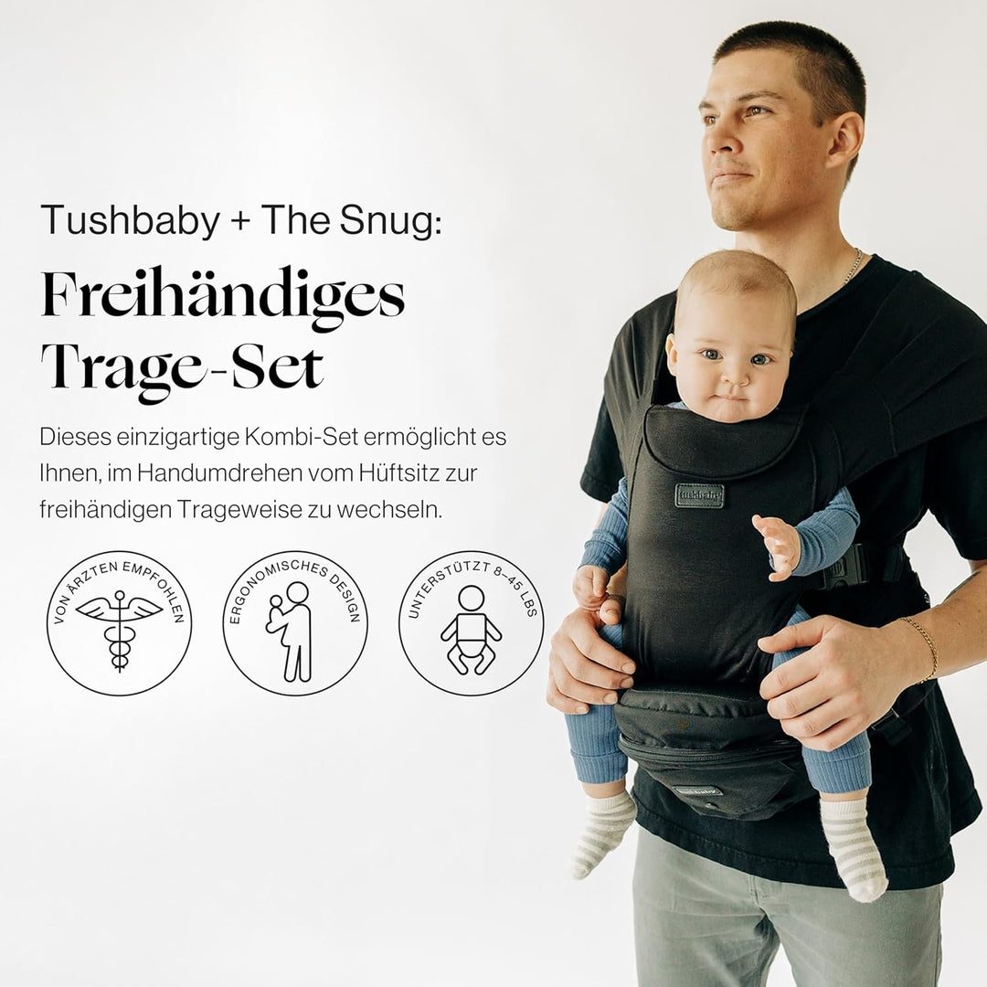 TushBaby SNUG-BLACK/TB-Black-Set