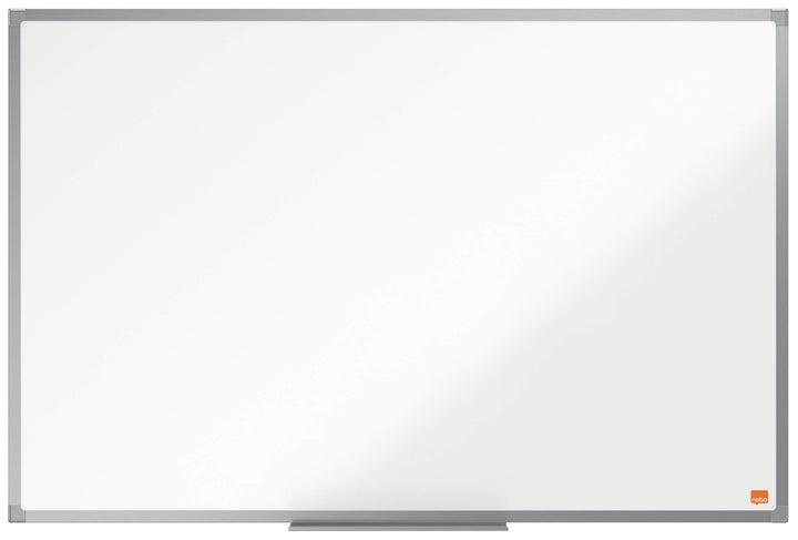 Nobo magnetisches Emaille Whiteboard, 60 x 90 cm, Aluminiumrahmen, Traditionelle Eckmontage, Inkl. S